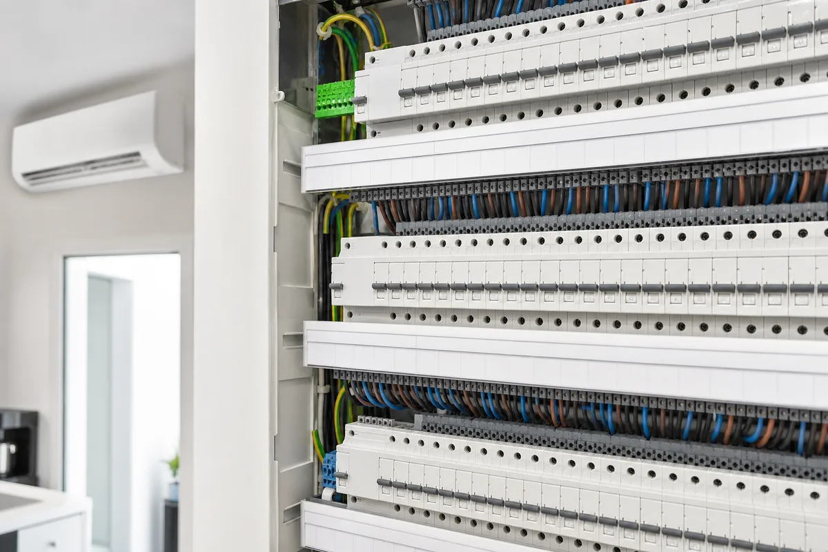 Étiquetage détaillé des départs sur les rangées modulaires d&rsquo;un coffret